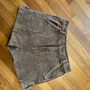 She + Sky Brown High Waist Shorts